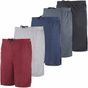5 Pack: Men'S Mesh Athletic Basketball Shorts Quick Dry Activewear with Pockets