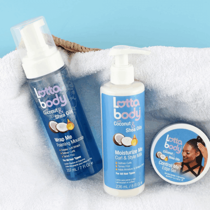 Lottabody Coconut Oil and Shea Wrap Me Foaming Curl Mousse , Creates Soft Wraps, Hair Mousse for Curly Hair, Defines Curls, anti Frizz, 7 Fl Oz - Image 5