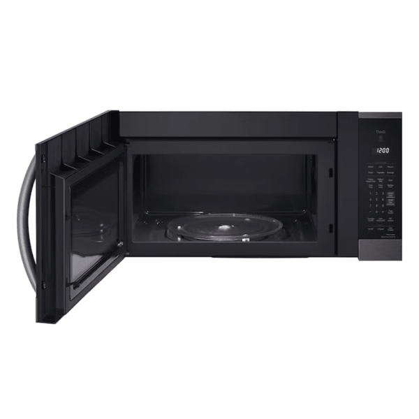 1.8-Cu Ft 29.88-In Over-The-Range Microwave with Sensor Cooking ( Printproof Black Stainless Steel ) - Image 2