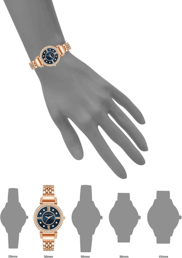 Women'S Premium Crystal Accented Bracelet Watch, AK/2928 - Image 4