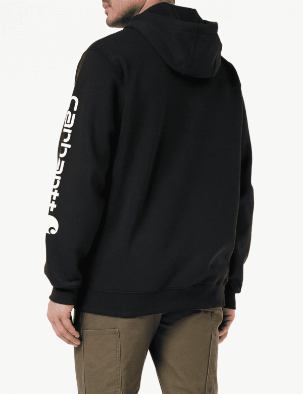 Men'S Loose Fit Midweight Logo Sleeve Graphic Sweatshirt - Image 4
