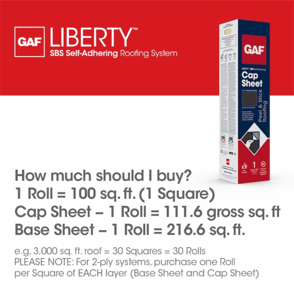 Liberty Cap Sheet 3.28-Ft W X 34.0-Ft L 100.0-Sq Ft Black Roll Roofing - Image 9