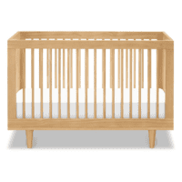 Marley 3-In-1 Convertible Baby Crib with Toddler Bed & Daybed Conversion, Durable & Easy to Assemble - GREENGUARD Gold Certified - with 4 Adjustable Mattress Heights - Honey - Image 7