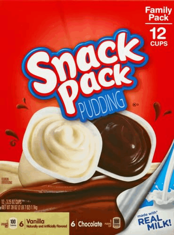 Chocolate and Vanilla Flavored Pudding Cups Family Pack, 12 Count Pudding Cups (1 Pack) - Image 2