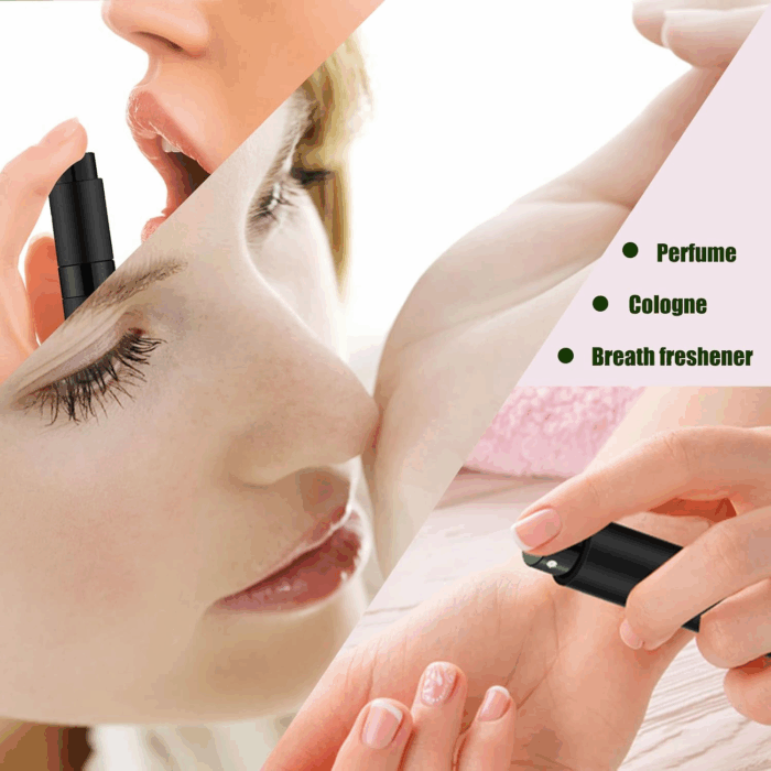 8ML Mini Atomizer Perfume Travel (Matte Black) Refillable Bottle Portable Spray Bottle for Cologne and Perfume (3Pcs) - Image 4