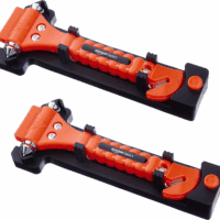 Emergency Seat Belt Cutter and Window Hammer Tool, Car Accessories, 2 Pack,