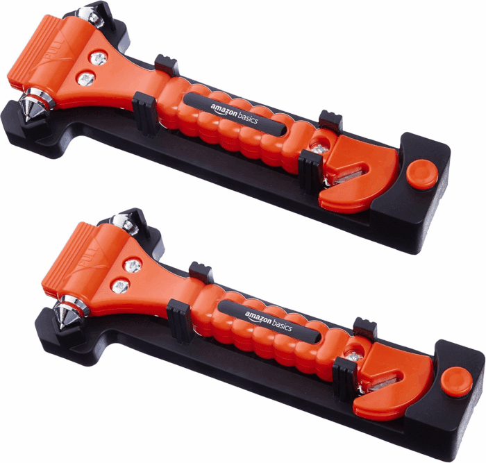 Emergency Seat Belt Cutter and Window Hammer Tool, Car Accessories, 2 Pack,