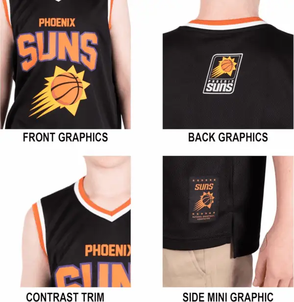 Youth NBA Official Sleeveless Mesh Tank Top Muscle T-Shirt - Image 4