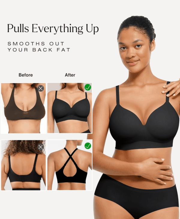 Bras for Women Support Push up Bralettes Full Coverage No Underwire Seamless Comfortable Everyday Bras - Image 4