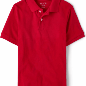 Boys' Uniform Short Sleeve Pique Polo