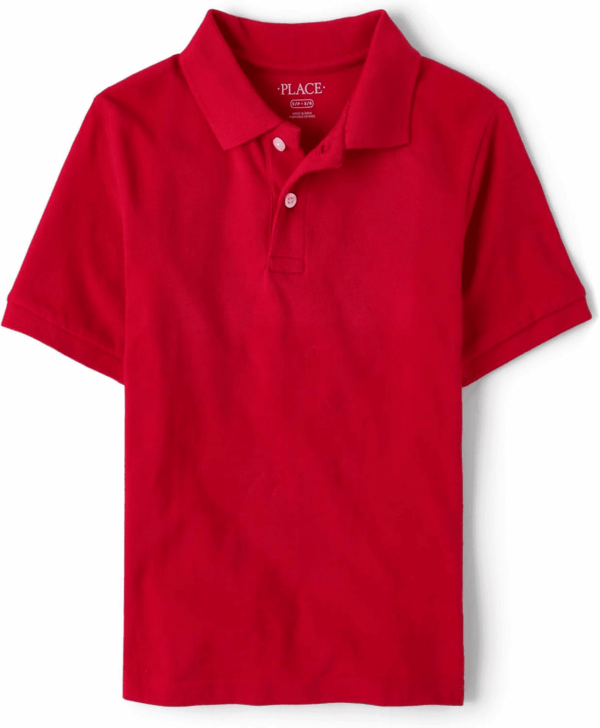 Boys' Uniform Short Sleeve Pique Polo