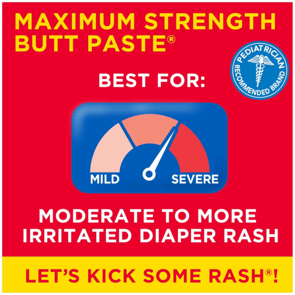 Maximum Strength Diaper Rash Cream, Ointment for Baby, 2 Oz Tube - Image 2