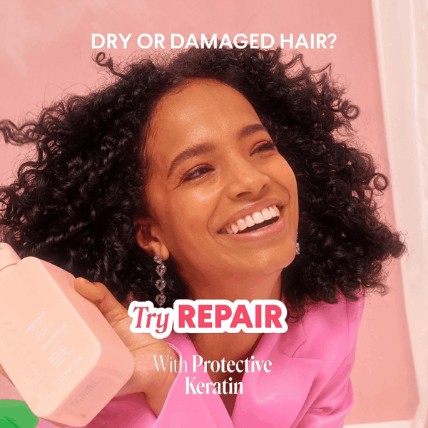 Repair Shampoo and Conditioner Set 12Oz for Dry to Damaged Hair, Made with Keratin, Coconut Oil, Shea Butter and Vitamin E - Image 3