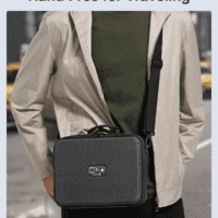 Electronic Organizer Travel Case Large, Hard Case for Electronics, EVA Tech Organizers, Travel Cable Bag with Shoulder Strap, Charger Organizers Carrying Cases for Ipad(Up to 11’’) - Image 6