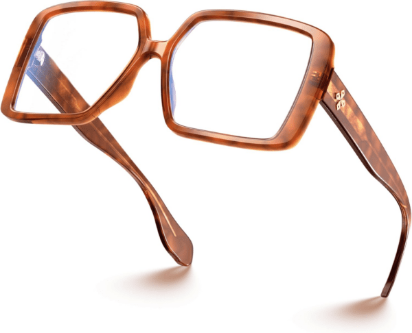 Oversized TR90 Blue Light Blocking Glasses Fashion Accessories Non Prescription for Women Harvard - Image 6