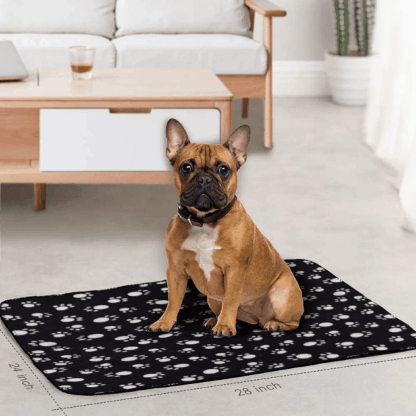 Dog Blankets for Small Dogs, 6 Pack Puppy Blanket Cute Paw Print Pet Blanket for Dog, Puppy, Cat, Kitten, 24X28 Inches - Image 5