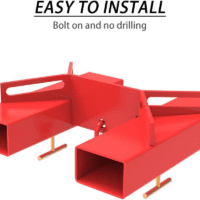 Forklift Lifting Hook with Red Powder Coating, Forklift Lifting Hoist Forklift Mobile Crane with Swivel Hook Fit for Dual Pallet Forks Fork Lifting Attachment - 6600Lbs Capacity - Image 7