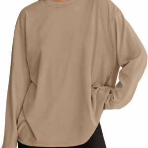 Womens Oversized Long Sleeve T Shirts 2025 Basic Crewneck Tee Fall Tops Casual Workout Y2K Clothes