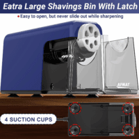 Electric Pencil Sharpener Heavy Duty, 6 Holes, Auto Stop Pencil Sharpener for Artists, Classroom Electric Sharpener for 6-11Mm Pencils, 7000 Sharpening Times, Do Not Eat up Colored Pencils - Image 6