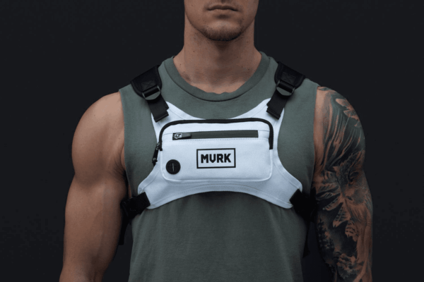 Water Resistant Chest Pack - Running Vest for Workouts, Running Phone Holder Extra Storage, Lightweight Running Pack - Image 7