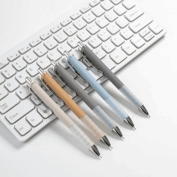 Ballpoint Pens Black Medium Point 1Mm Pen with Super Soft Grip Ball Point Pen for Men Women Retractable Pens (Silver-12 Pcs) - Image 7