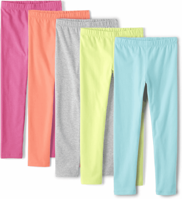 Girls' Assorted Leggings 5 Pack - Image 2