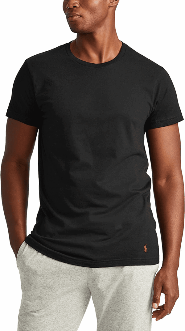 Men'S Classic Fit Cotton Crew Undershirts, 3 Pack - Image 2