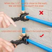 Push to Connect Removal Tool Disconnect Tongs for 1/2”, 3/4”, 1” Push Fitting Pex Removal Tool Improved Version - Image 6