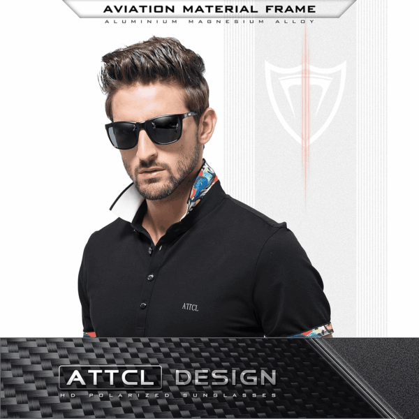 Men'S Retro Metal Frame Driving Polarized Sunglasses for Men Sun Glasses - Image 2