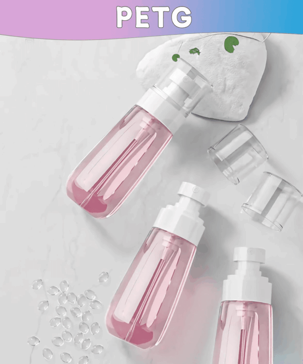 6 Pack Small Spray Bottles - Travel Size 3 Pack 1Oz/30Ml and 3 Pack 2Oz/60Ml with 3Pcs Funnels, Fine Mist Mini Plastic Refillable Spray Bottles - Pink - Image 7