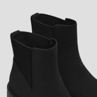 Everly Women'S Water-Repellent Chunky Wedge Boots Silp on Round-Toe Booties 6Cm/2.36" Heel Height Booties Anti-Slip Outsole Platform Chunky Wedge Boots Lady Dress Jeans Winter Fall Boots - Image 5