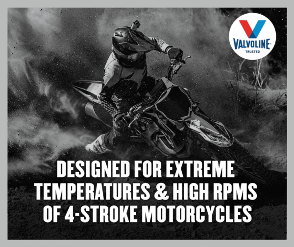 4-Stroke Motorcycle Full Synthetic SAE 10W-40 Motor Oil 1 QT - Image 5