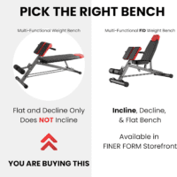 Finer Form Multi-Functional Weight Bench for Full All-In-One Body Workout – Versatile Adjustable Workout Bench for Home Gym. Fitness Equipment Perfect for Back Hyperextension, Bench Press, Roman Chair Exercise, Sit Up. Adjusts to Decline or Flat Bench. - Image 2