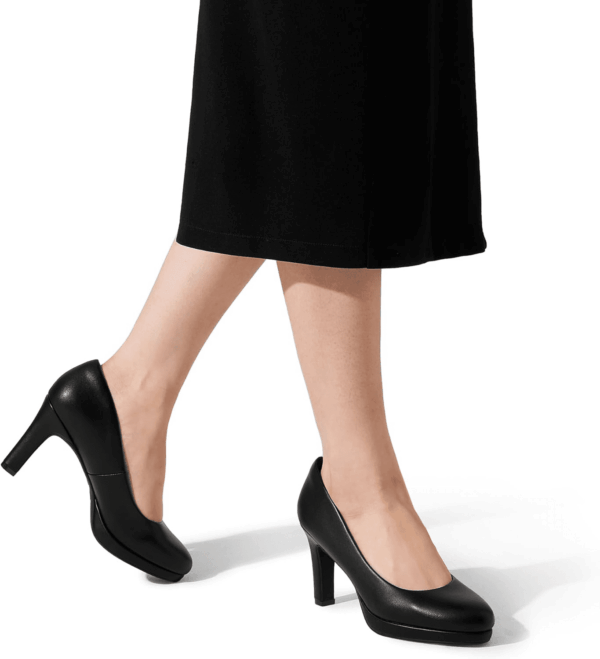 Women'S Pumps Close Toe Low Heels Platform Heels Comfortable Office Work Dress Shoes for Women - Image 7
