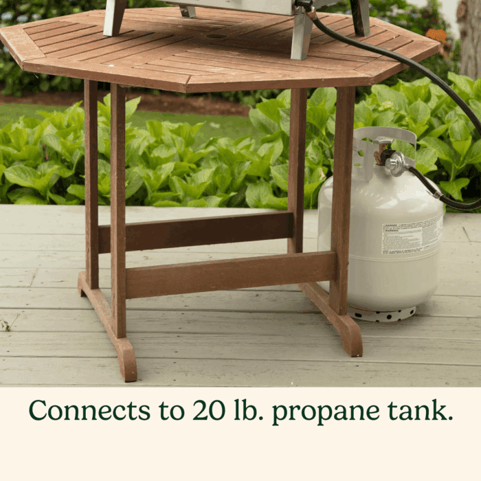 Chef'S Style Tabletop Portable Propane Gas Grill with Dual Burners (20,000 Btus Total), Twist-Start Ignition Stainless Steel BBQ Grill for Camping, Tailgates, BBQ, Hassle-Free Setup - Image 5