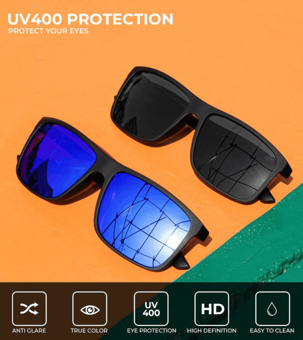 Polarized Sunglasses for Men and Women, Mens Sun Glasses with UV Protection for Driving Fishing Golf (3 Packs) - Image 5