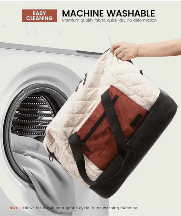 Weekender Bags for Women, Puffer Travel Duffel Bags for Woman, Large Hospital Bag for Women Labor Delivery with Shoe Compartment, Carry on Overnight Bag, Personal Item Travel Bag for Airplane - Image 8