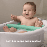 4-In-1 Grow-With-Me Baby Bathtub, Baby Tub for Newborns to Toddler with Removable Bath Seat & Backrest for Bath Support in Tub - Image 3