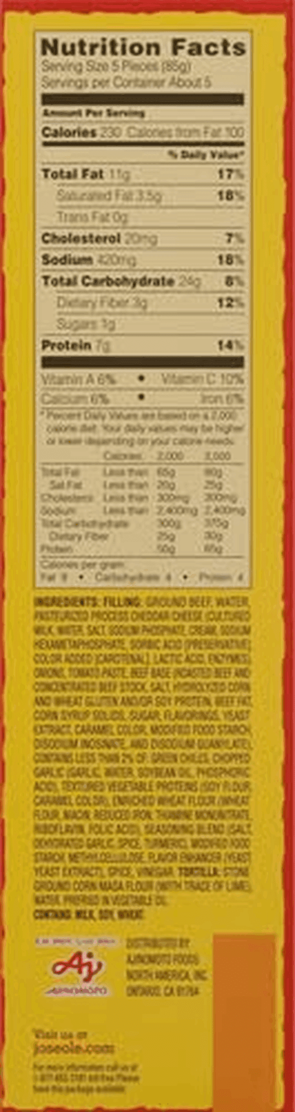Mini Tacos Beef & Cheese, 16.2 Oz - Image 12