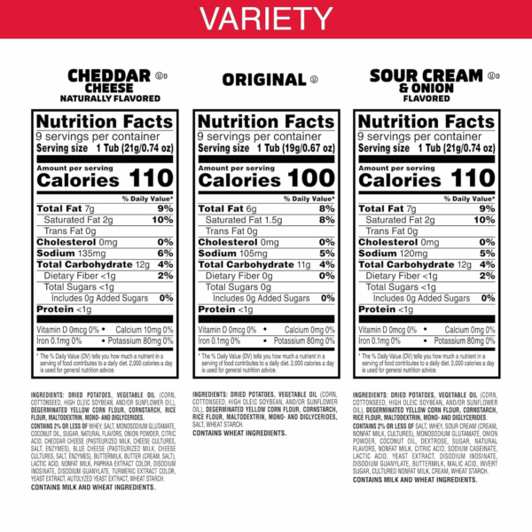 Potato Crisps Chips, On-The-Go Snacks, Snack Stacks, Variety Pack, 19.3Oz Box (27 Cups)​​ - Image 5