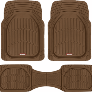 Flextough Deep Dish All-Weather Floor Mats, Waterproof Trim-To Fit Mats for Cars, Trucks, Suvs - Universal Automotive Floor Liners, Car Accessories
