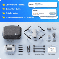 HS360E GPS EIS Drones with Camera for Adults 4K, 249G FAA Compliant Lightweight Foldable FPV RC Quadcopter Drone with 1200W Sensor, 20000Ft Range, Auto Return, Follow Me, Upgraded HS360S - Image 9