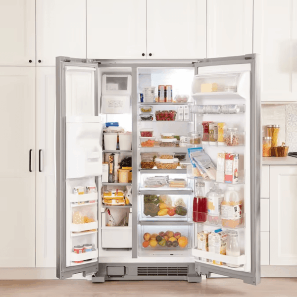 in Door Can Caddy 21.4-Cu Ft Side-By-Side Refrigerator with Ice Maker ,Water and Ice Dispenser ( Fingerprint Resistant Stainless Steel ) - Image 12