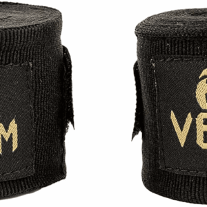 Kontact Boxing Hand Wraps - Black/Gold, 180 In