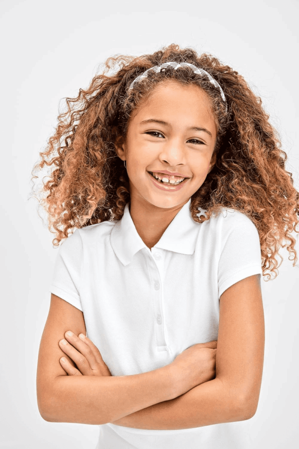 Girls' Uniform Pique Polo - Image 2