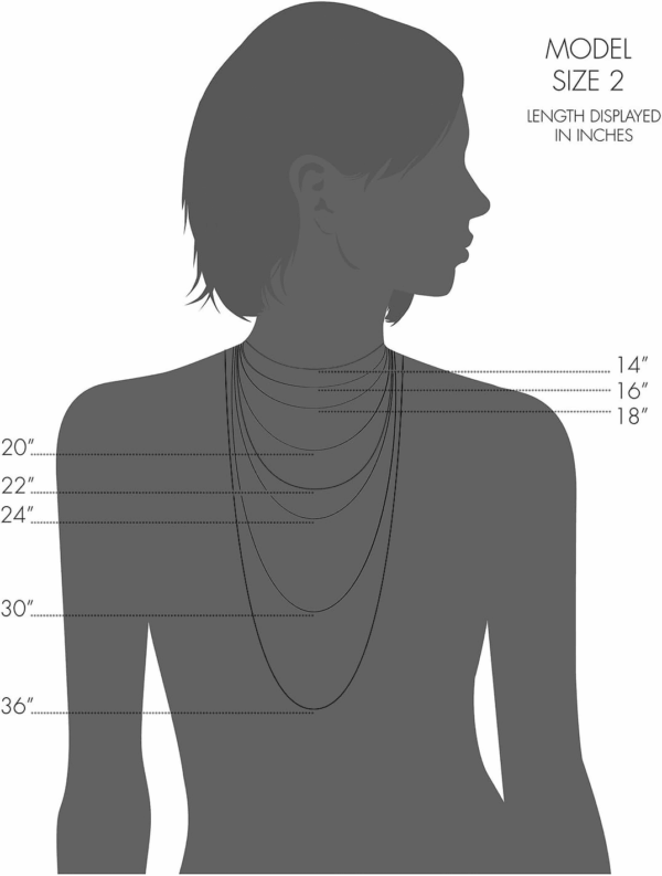 Real 14K Yellow Gold Rope Chain Pendant Necklace for Women (0.7 Mm, 0.9 Mm, 1 Mm, 1.3 Mm, or 1.5 Mm) - Image 7