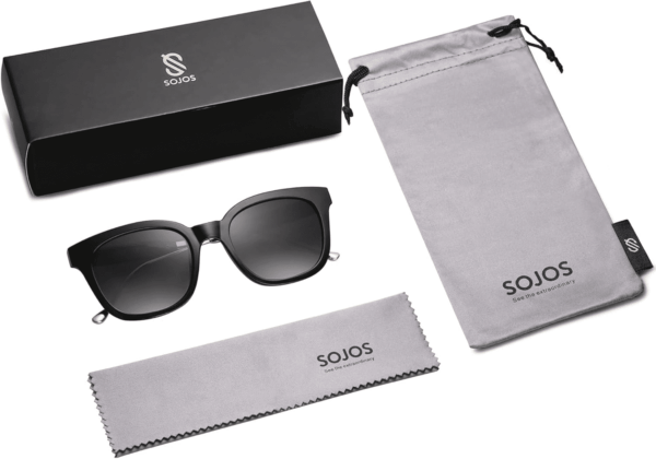 Classic Square Polarized Sunglasses Womens Mens Retro Trendy UV400 Sunnies SJ2050 - Image 5
