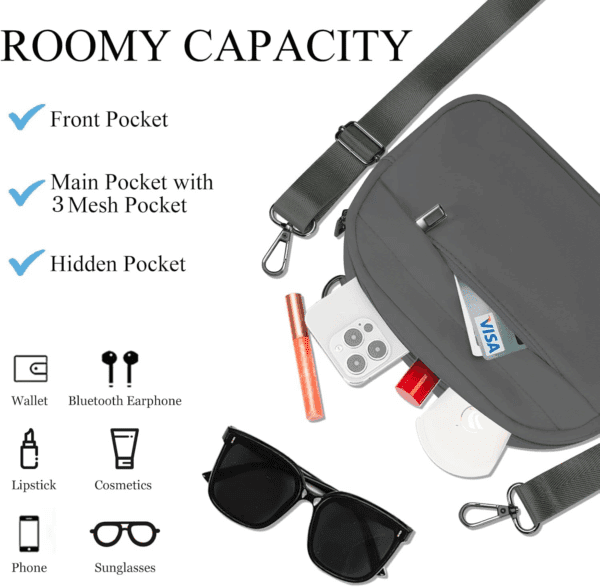 Small Crossbody Bags for Women Belt Bag Fanny Pack with Adjustable Strap - Image 3