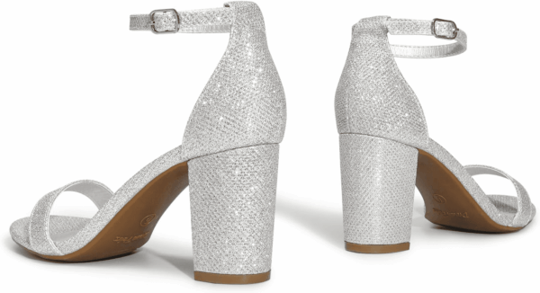 Women'S Chunk Low Heel Pump Sandals - Image 3