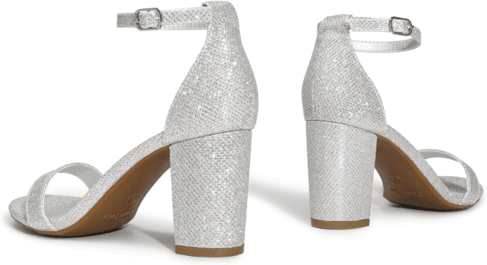 Women'S Chunk Low Heel Pump Sandals - Image 3